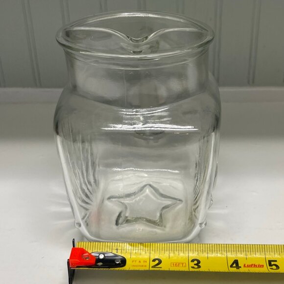 VINTAGE Pitcher Federal Glass Star Bottom Barware Beverage 1950s - Picture 8 of 9